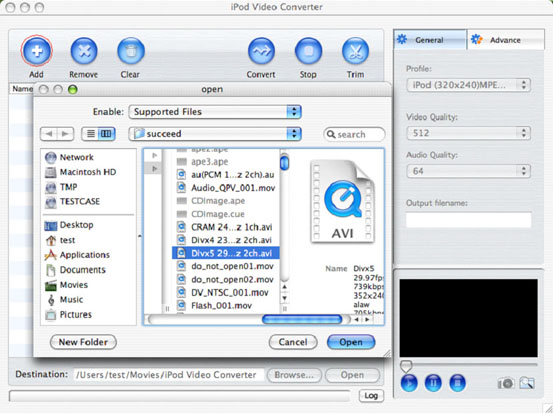 Convert videos to iPod Mac