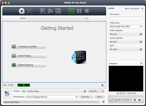 Install 4media blu ray Converter mac