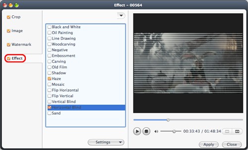 Add Effect to video