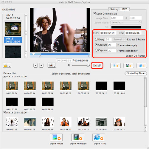 4Media DVD Frame Capture for Mac