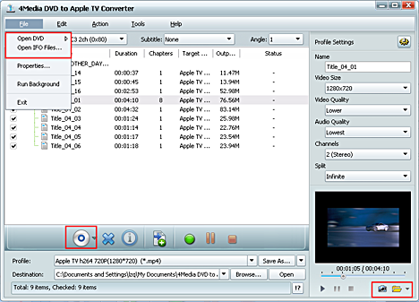 How to convert DVD to Apple TV video