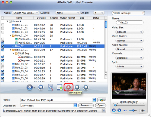 DVD to iPod Converter for Mac