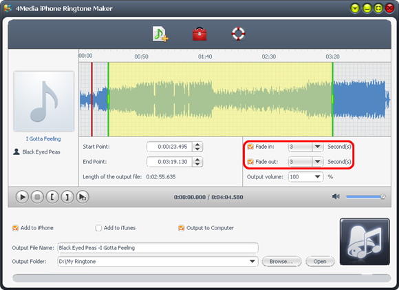 how to add effects to iphone ringtone