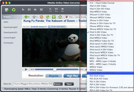 How convert Online Video