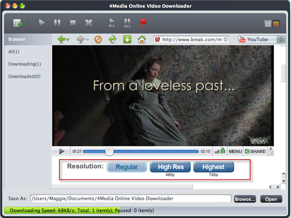How to download online FLV for Mac