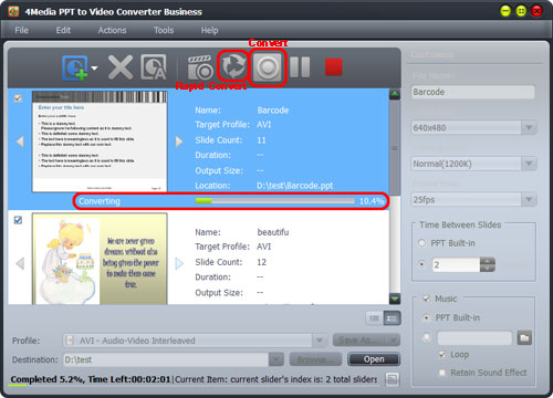 Convert PowerPoint to MOV video