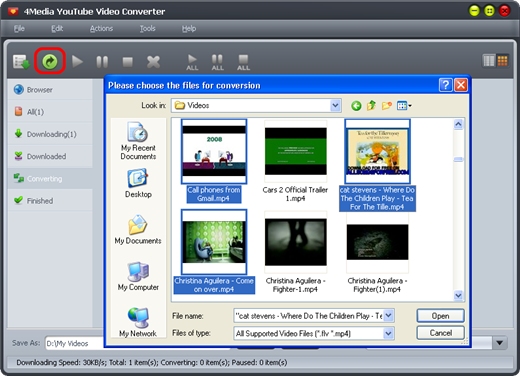 how can i convert Youtube Videos