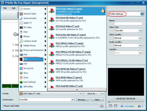How to convert Blu-ray to ps3