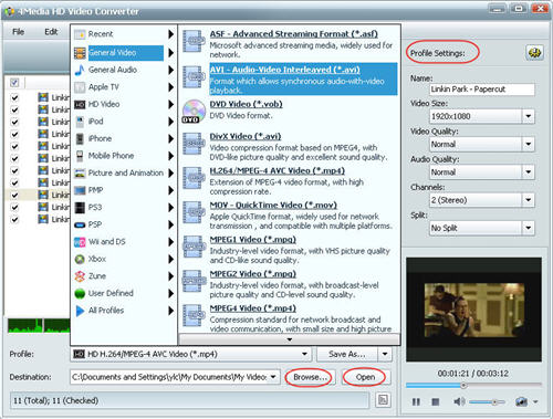Convert HD to SD, HD Video Converter